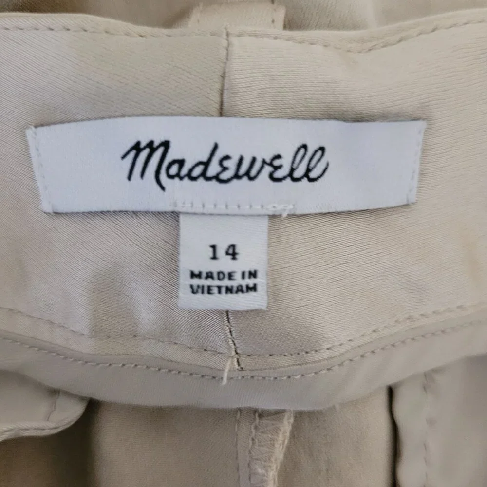 Madewell Wide Leg Pants in Tan - Picture 3 of 6